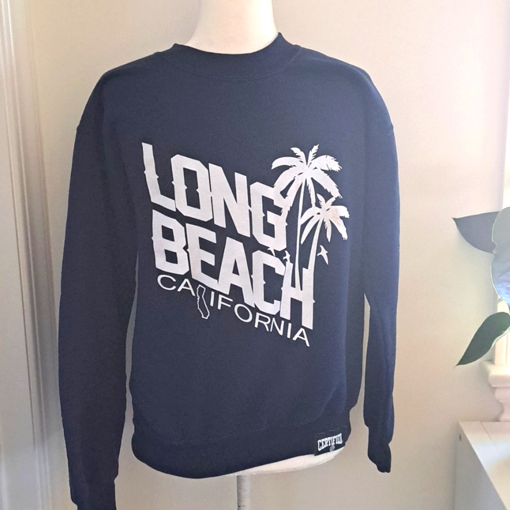 Certified Long Beach Calidornia Unisex Crewneck Sweater size Small